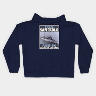 USS SAN PABLO - BLOCK Kids Hoodie